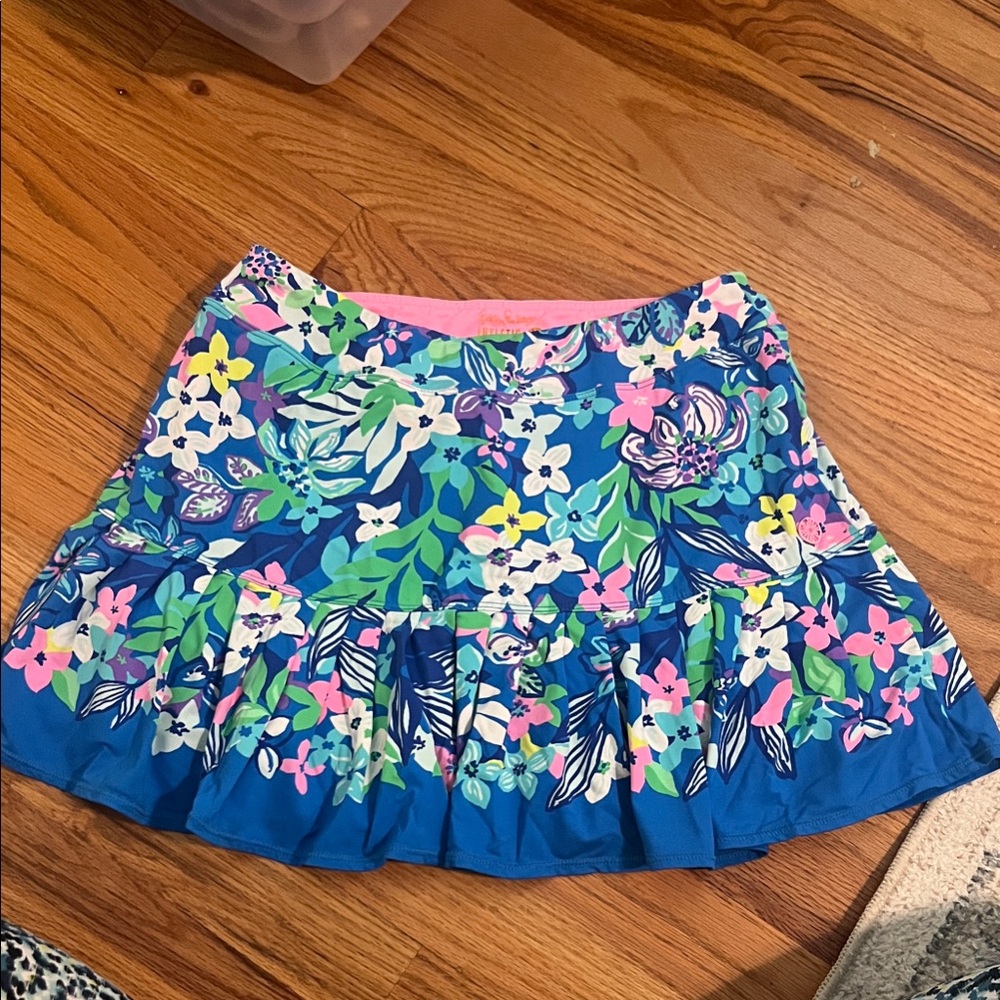 Lilly Floral Blue Skirt